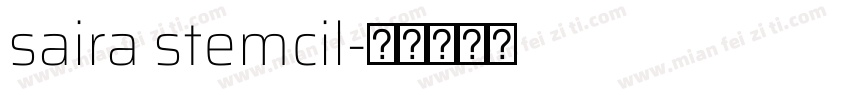 saira stemcil字体转换